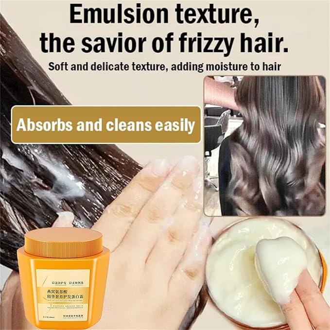 SilkaGlow™ – Amino Acid Repair Cream for Silky Hair