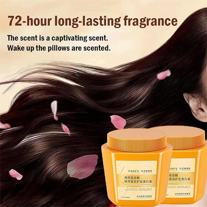 SilkaGlow™ – Amino Acid Repair Cream for Silky Hair