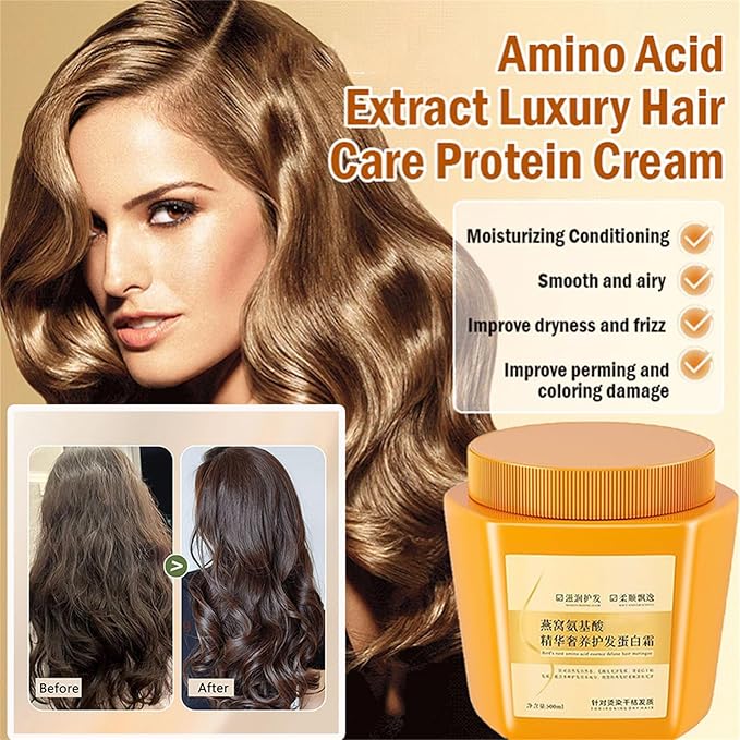 SilkaGlow™ – Amino Acid Repair Cream for Silky Hair