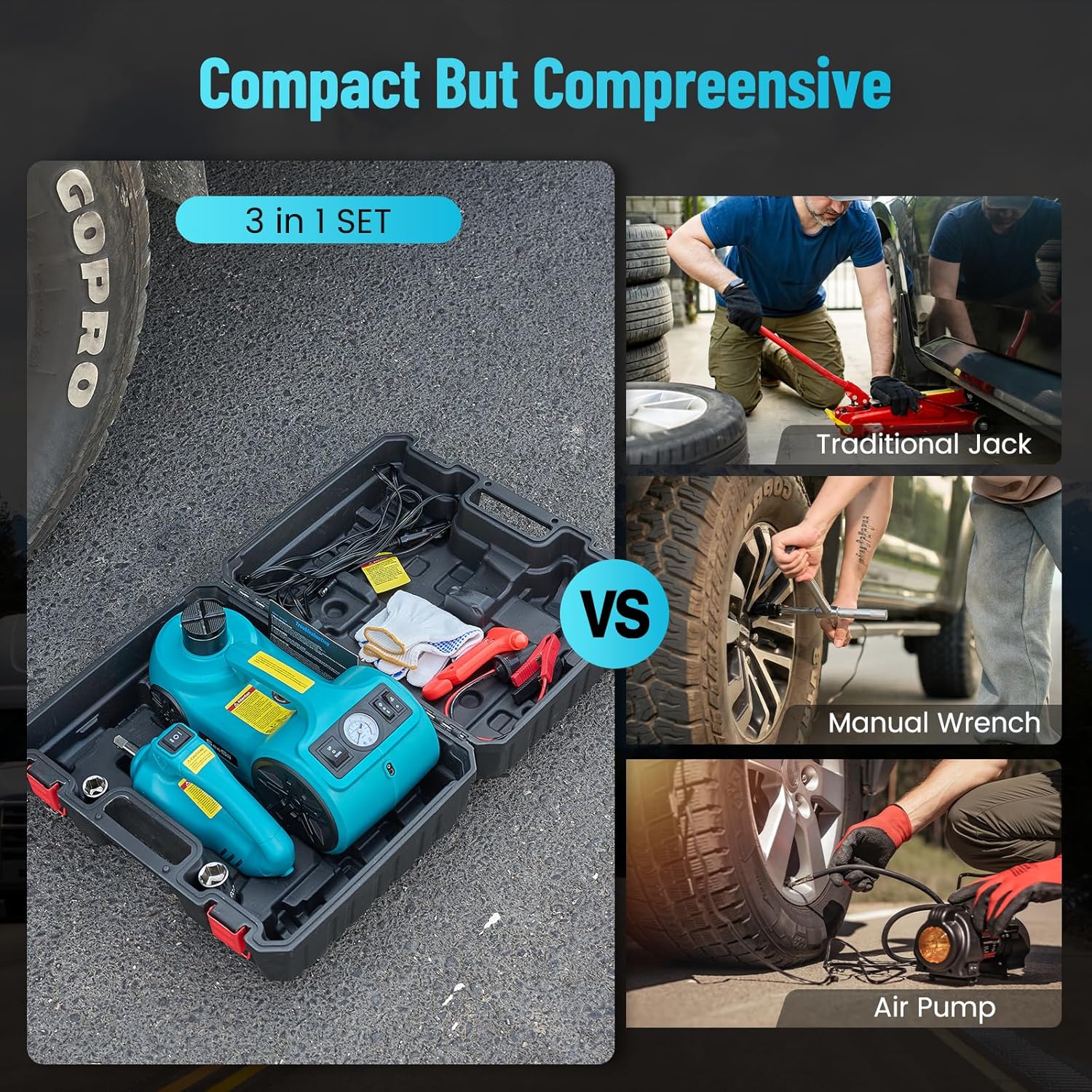 TitanLift™  | 5T Hydraulic Electric Car Jack Kit